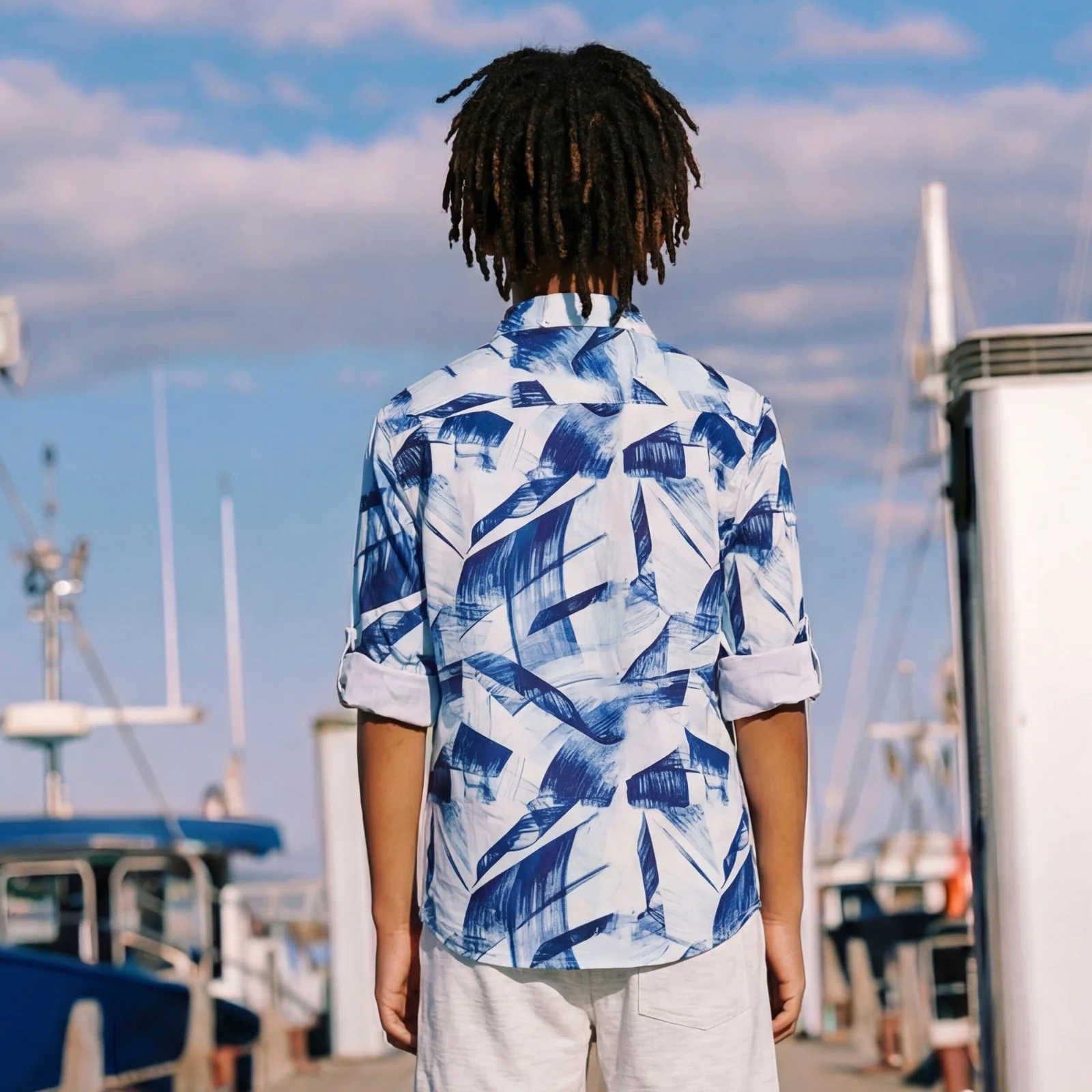 Kid's Blue Regular Fit Shirts - Image 2