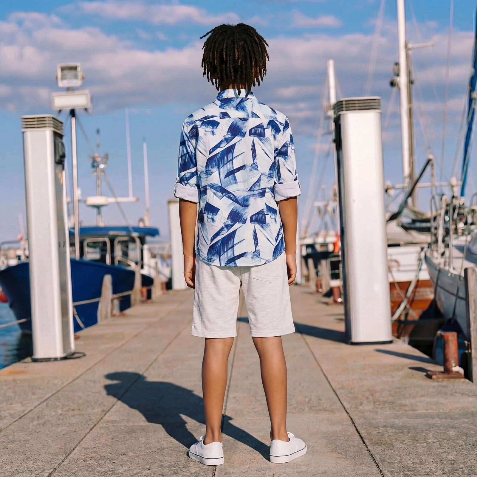Kid's Blue Regular Fit Shirts - Image 4