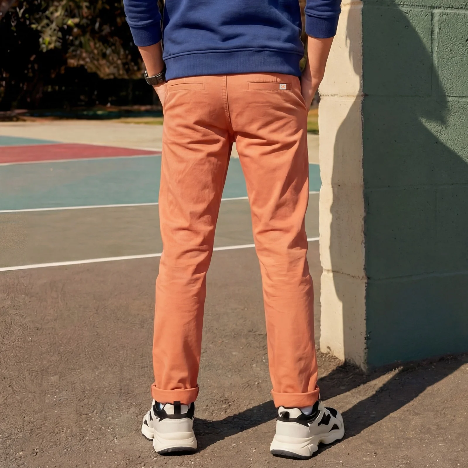 Kid's Rust Slim Fit Trousers - Image 2