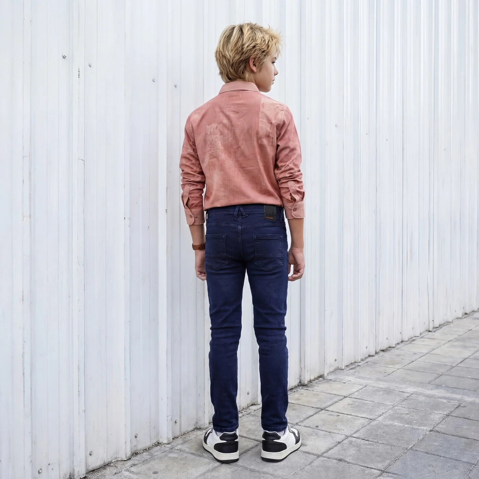 Kid's Blue Slim Fit Jeans - Image 4