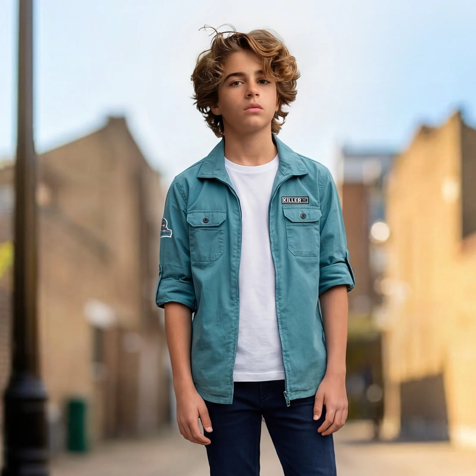 Kid's Green Regular Fit Shirts - Image 4