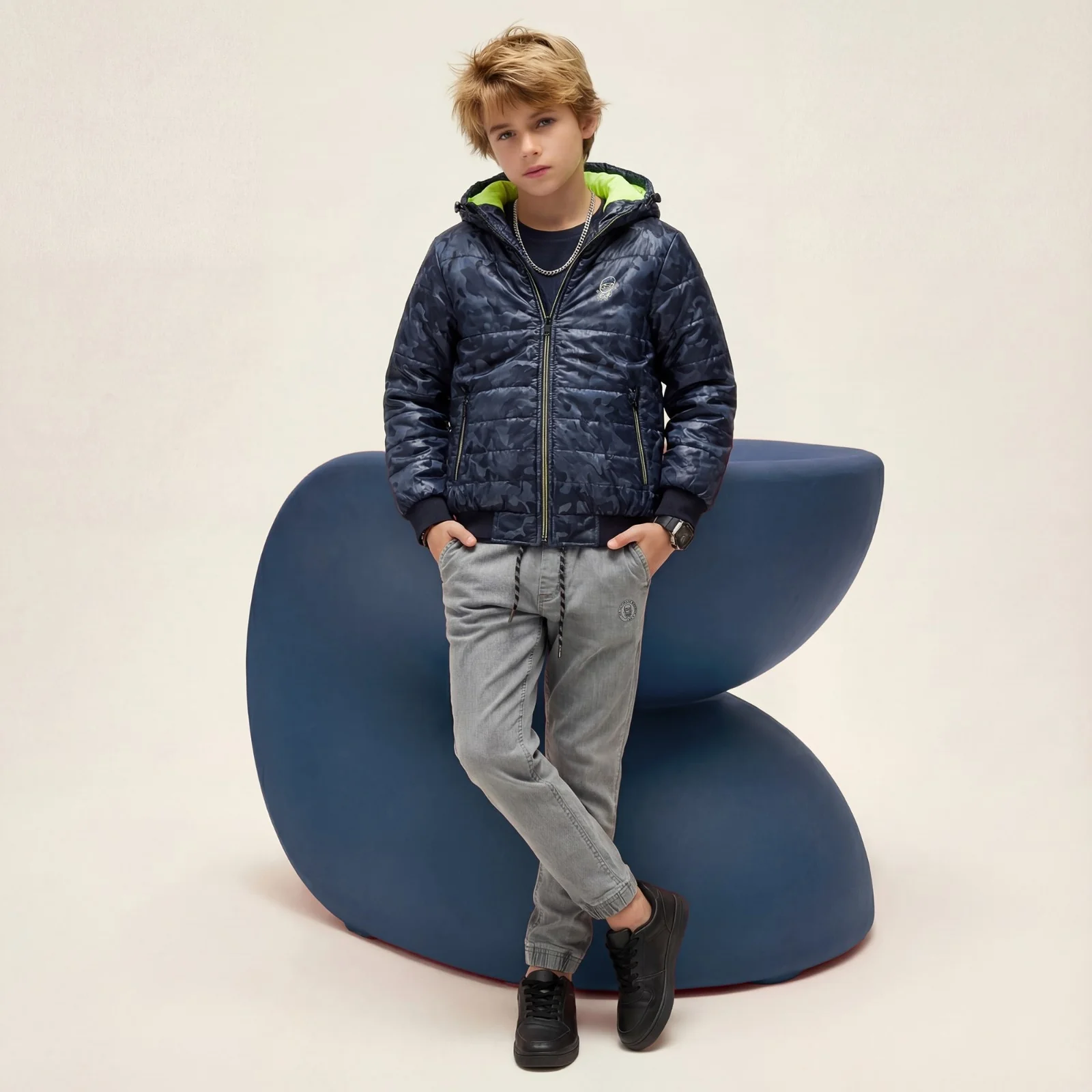 Kid's Navy Jackets - Image 3