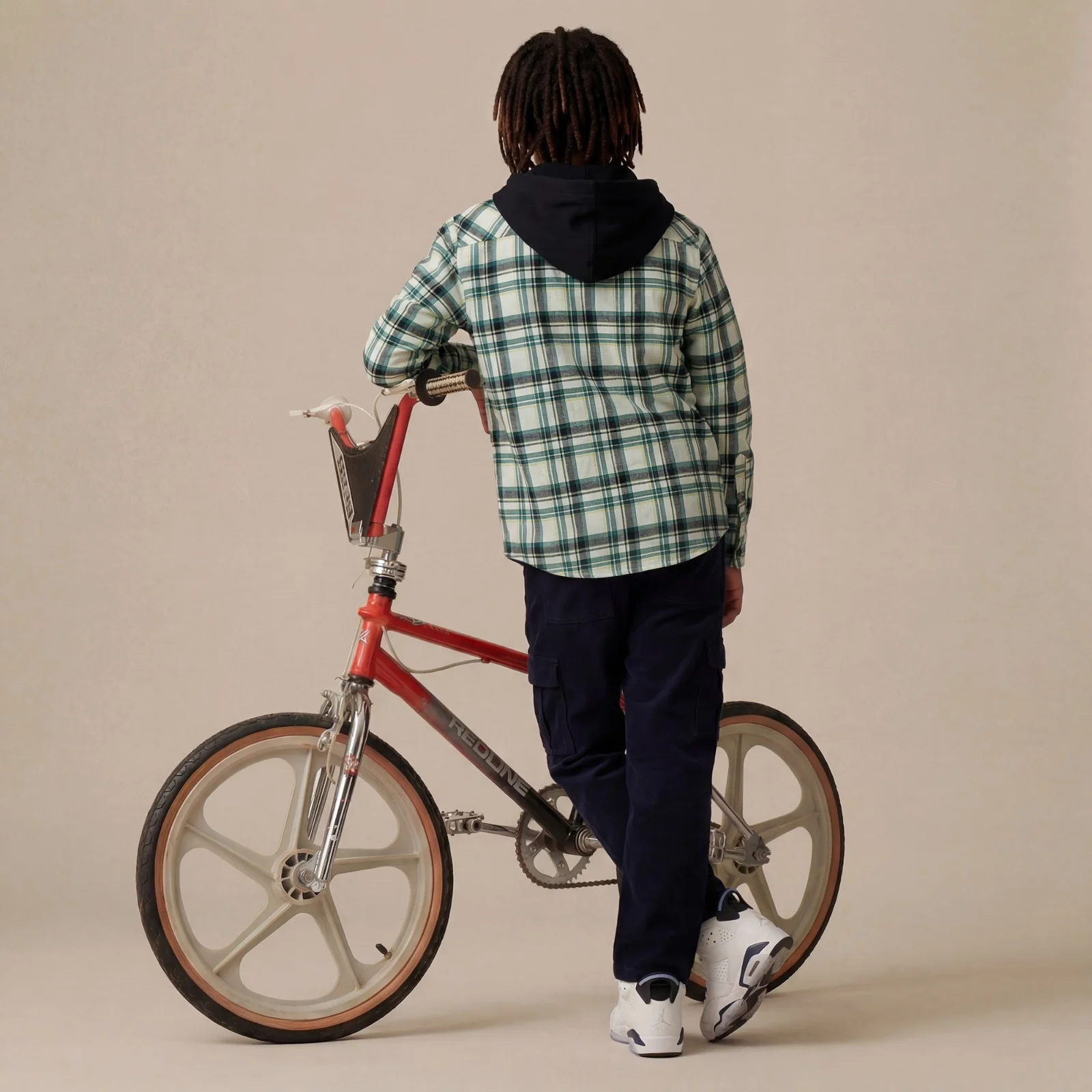 Kid's Navy Solid Cargo - Image 4