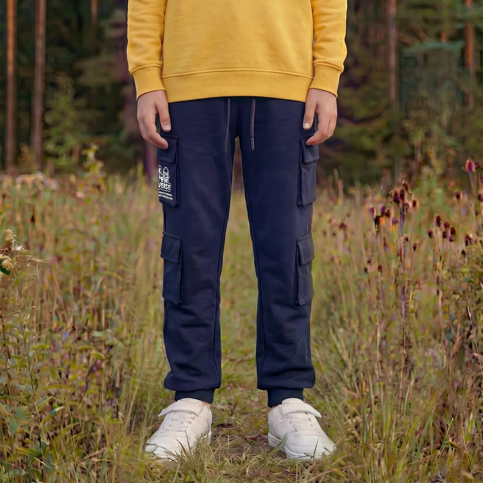 Kid's Navy Track Pant - Image 3