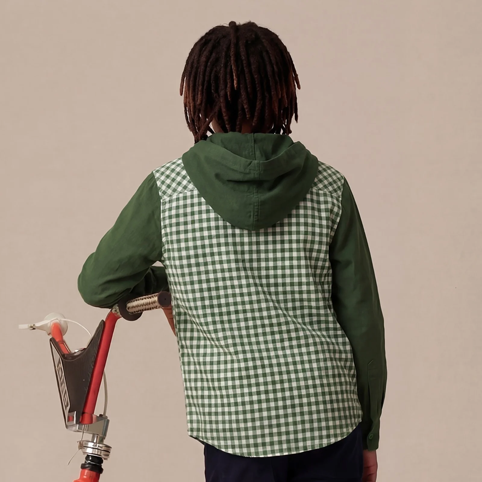 Kid's Olive Regular Fit Shirts - Image 2