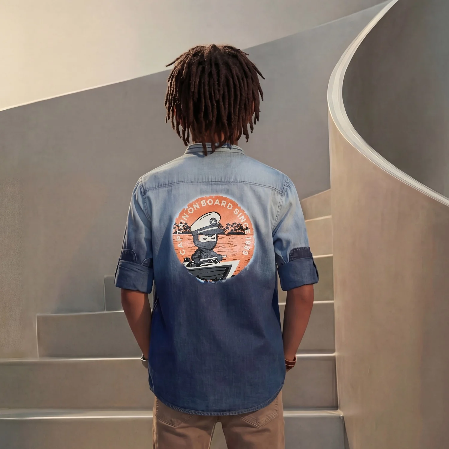 Kid's Light Blue Regular Fit Shirts - Image 2