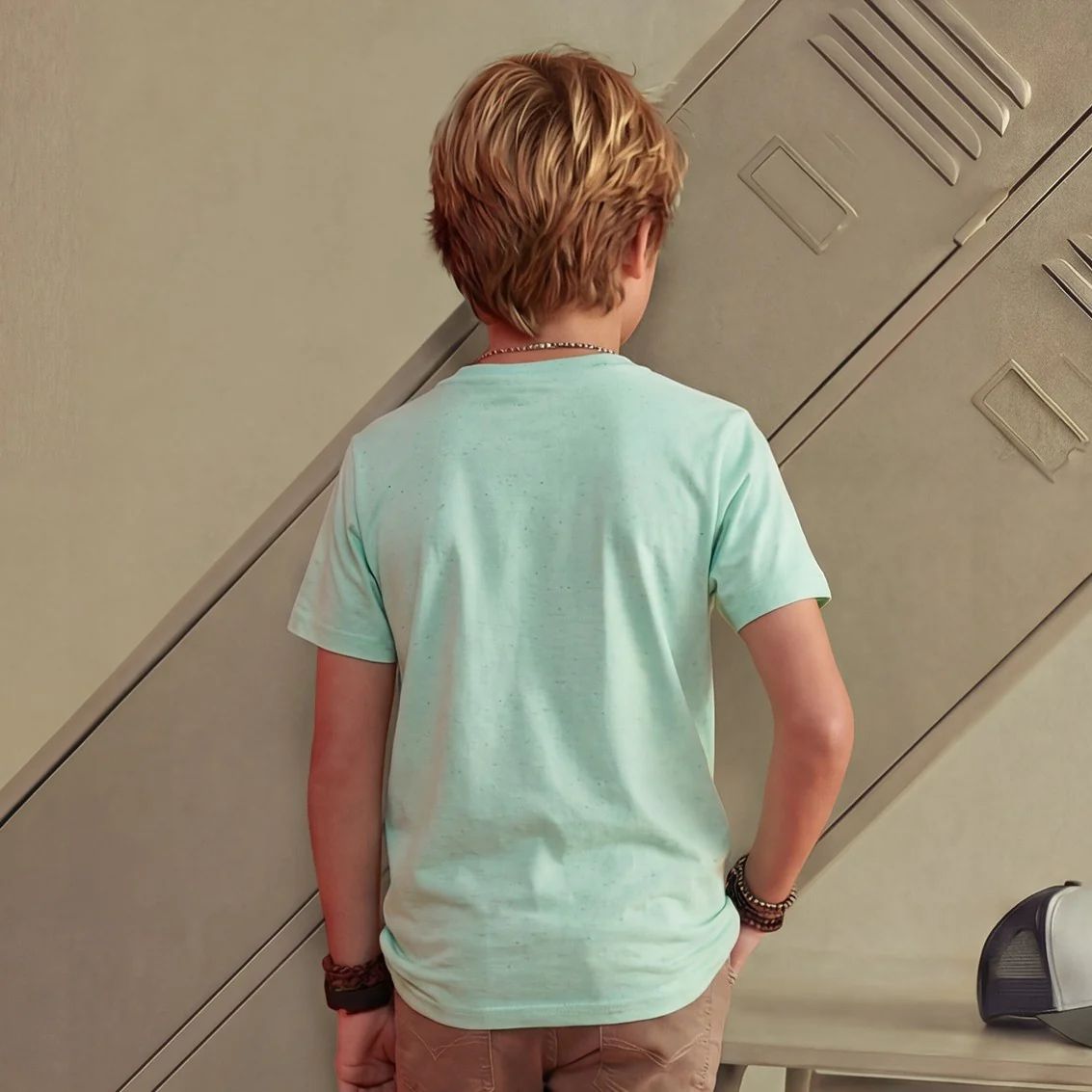 Kid's Lilac Slim Fit Printed T-Shirts - Image 2