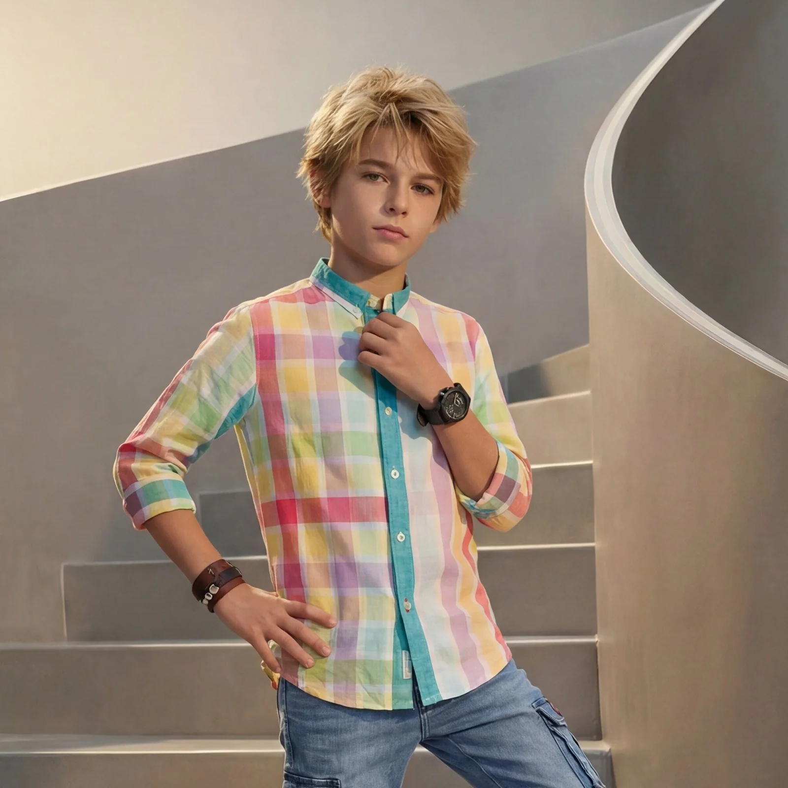 Kid's Multicolor Regular Fit Shirts