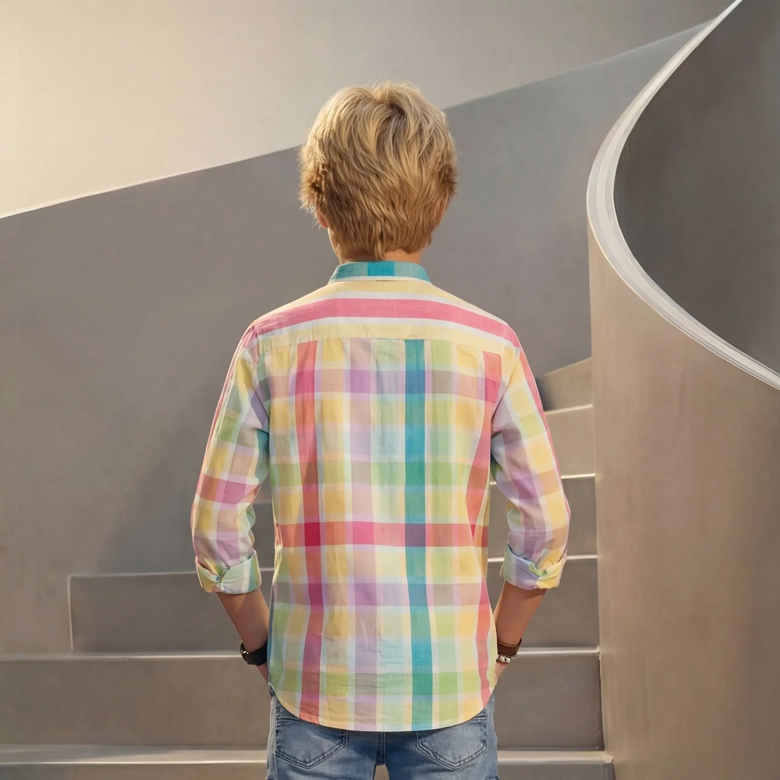 Kid's Multicolor Regular Fit Shirts - Image 2