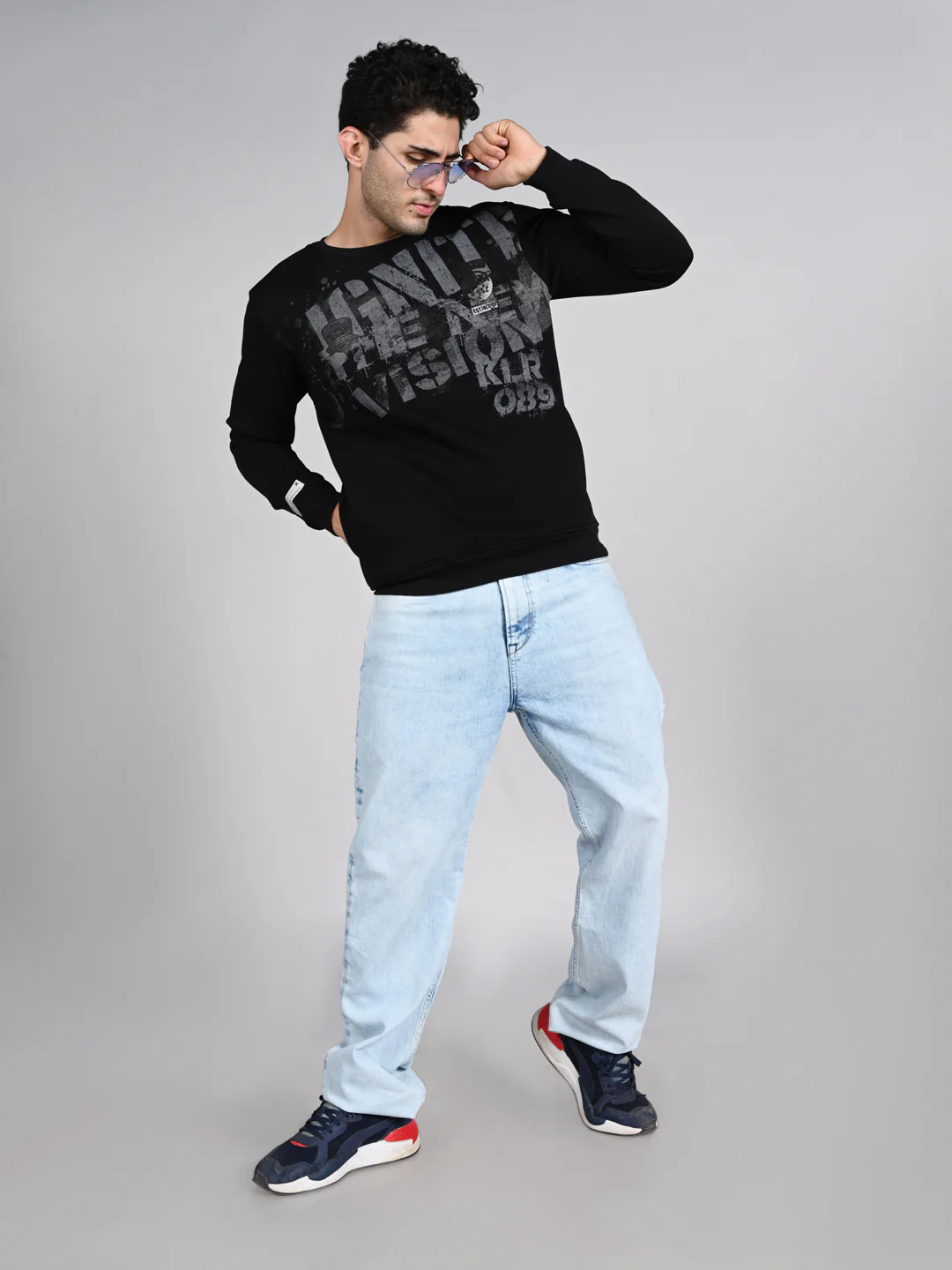 Killer Men Balck Printed Sweat Shirts - Image 3
