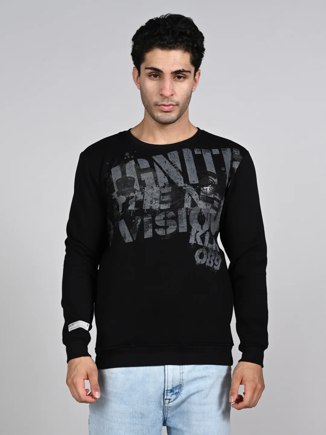 Killer Men Balck Printed Sweat Shirts - Image 4