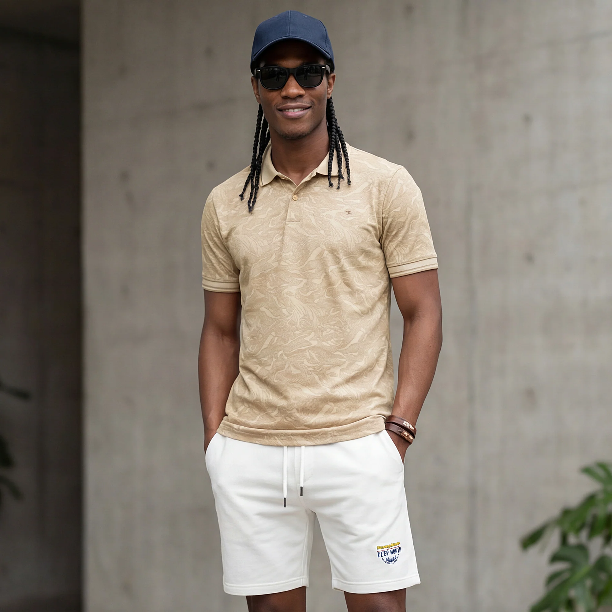 Killer Men Beige Printed Slim Fit T-Shirt - Image 2