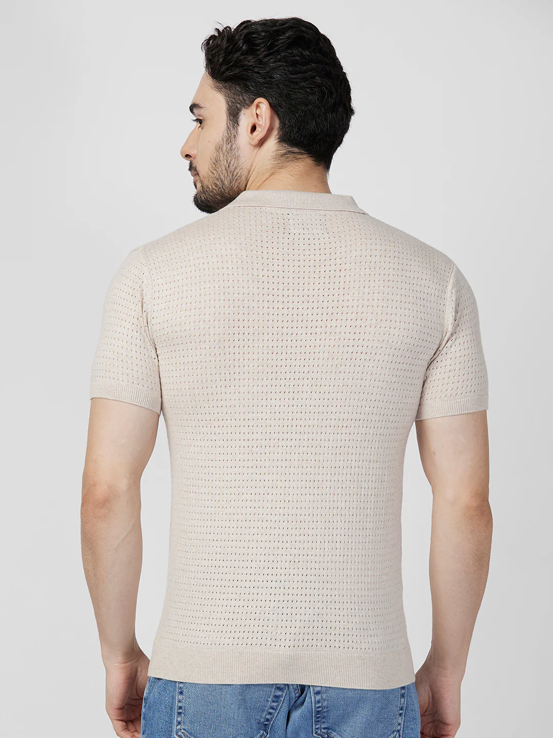 Killer Men Beige Printed Slim Fit T-Shirts - Image 5