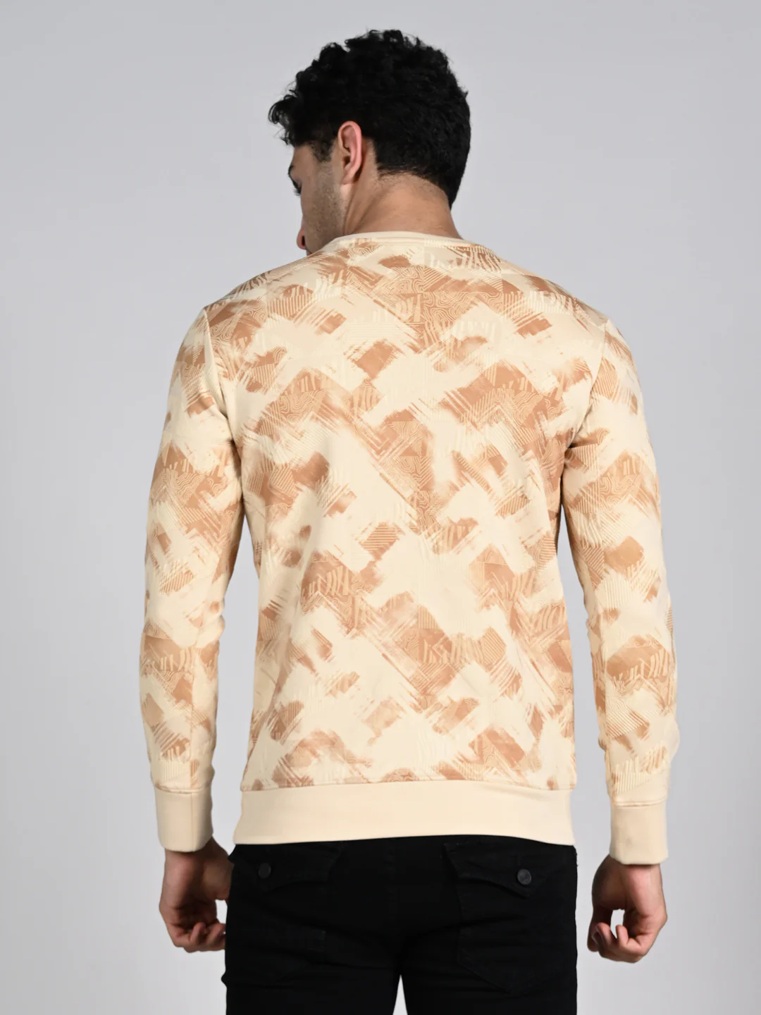 Killer Men Beige Printed Sweat Shirts - Image 7