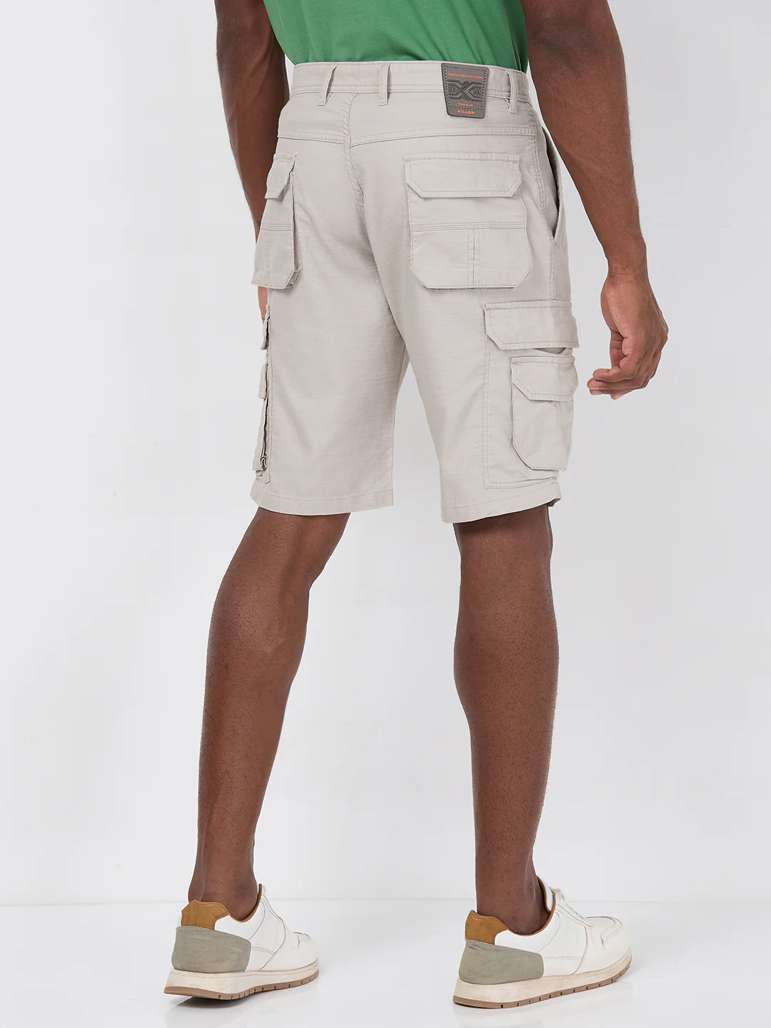 Killer Men Beige Solid Shorts - Image 5