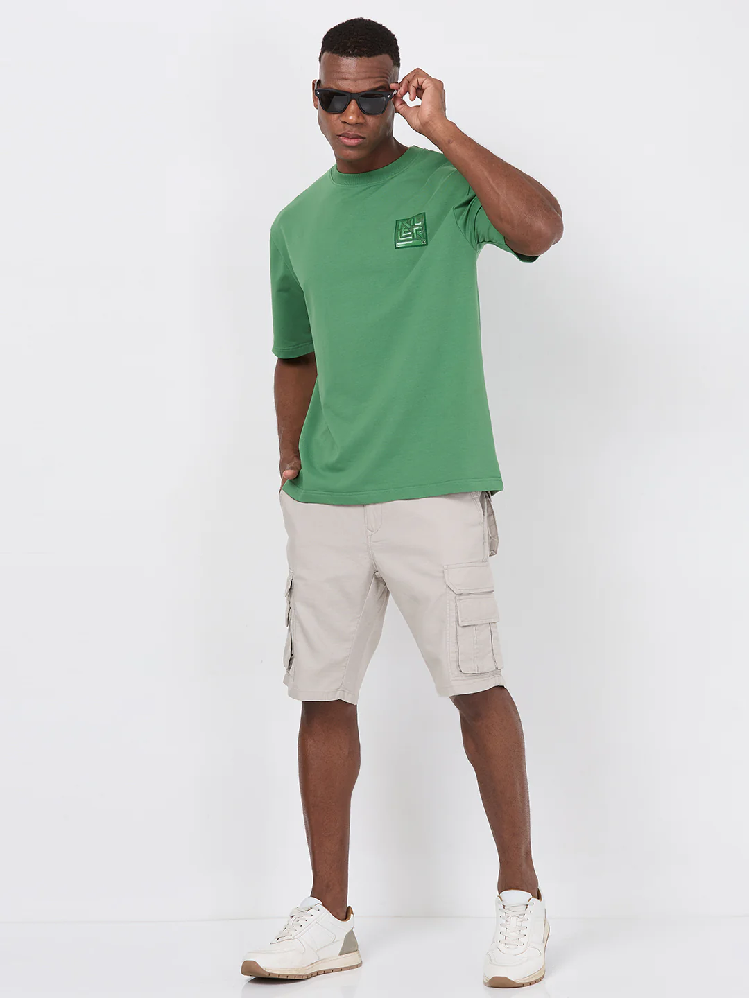 Killer Men Beige Solid Shorts - Image 8
