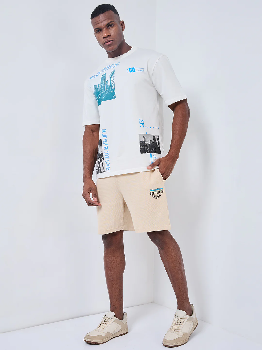 Killer Men Beige Solid Shorts - Image 4