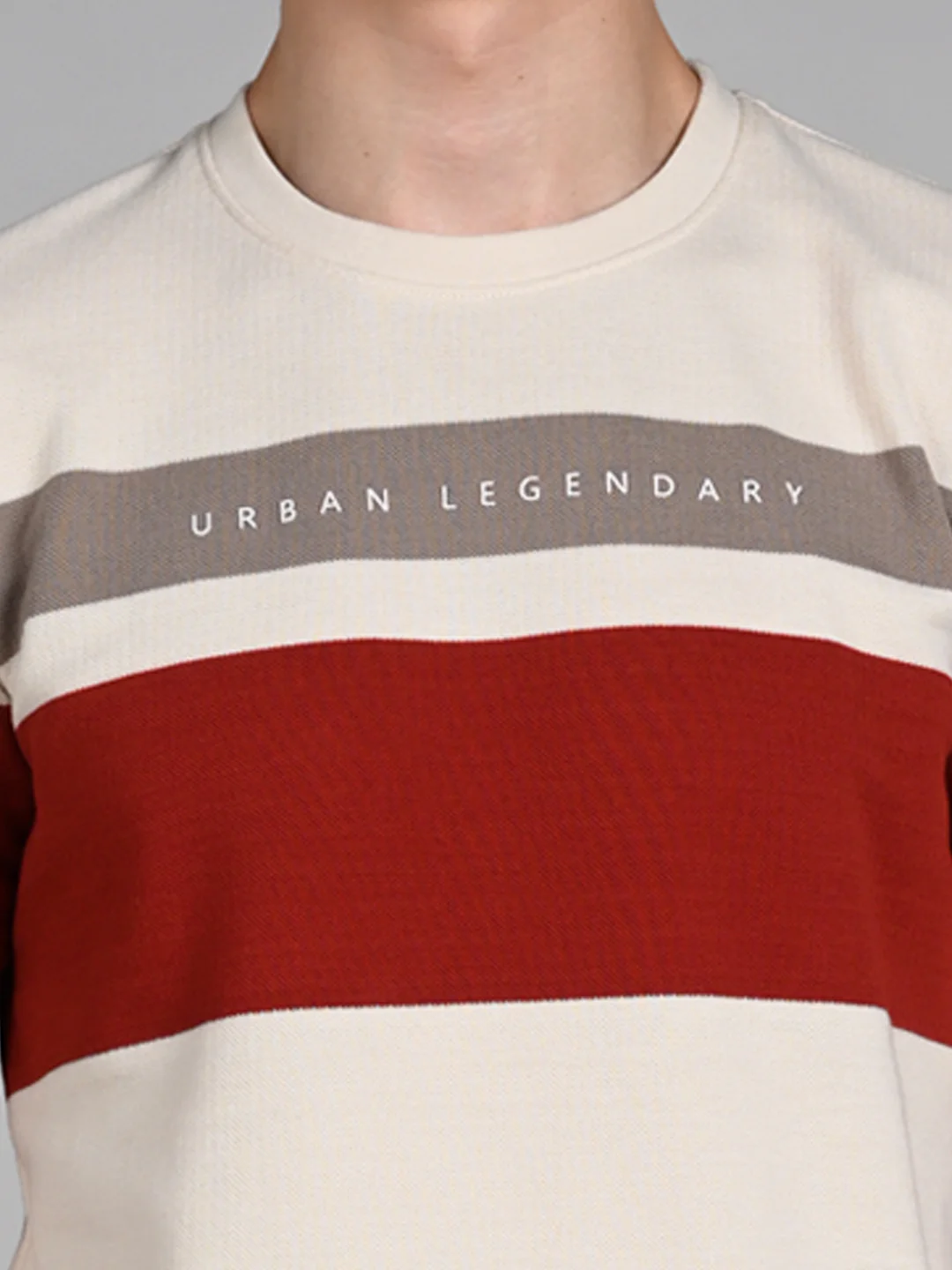 Killer Men Beige Stripe Slim Fit T-Shirts - Image 8