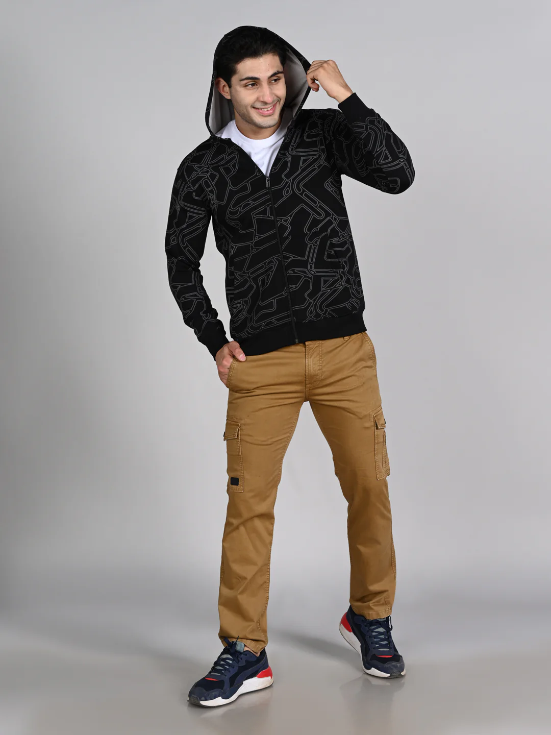 Killer Men Black Hooded Sweat Shirts - Image 3