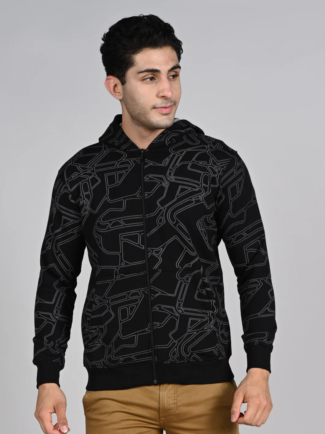 Killer Men Black Hooded Sweat Shirts - Image 4