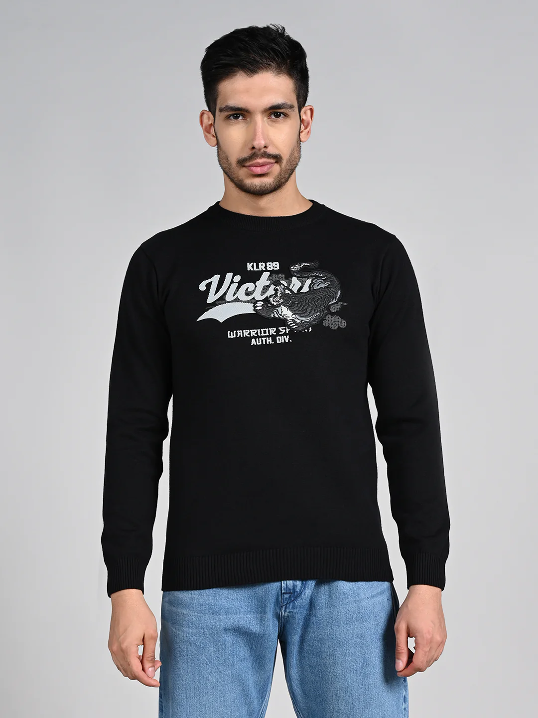 Killer Men Black Printed Flat Knits - Image 4