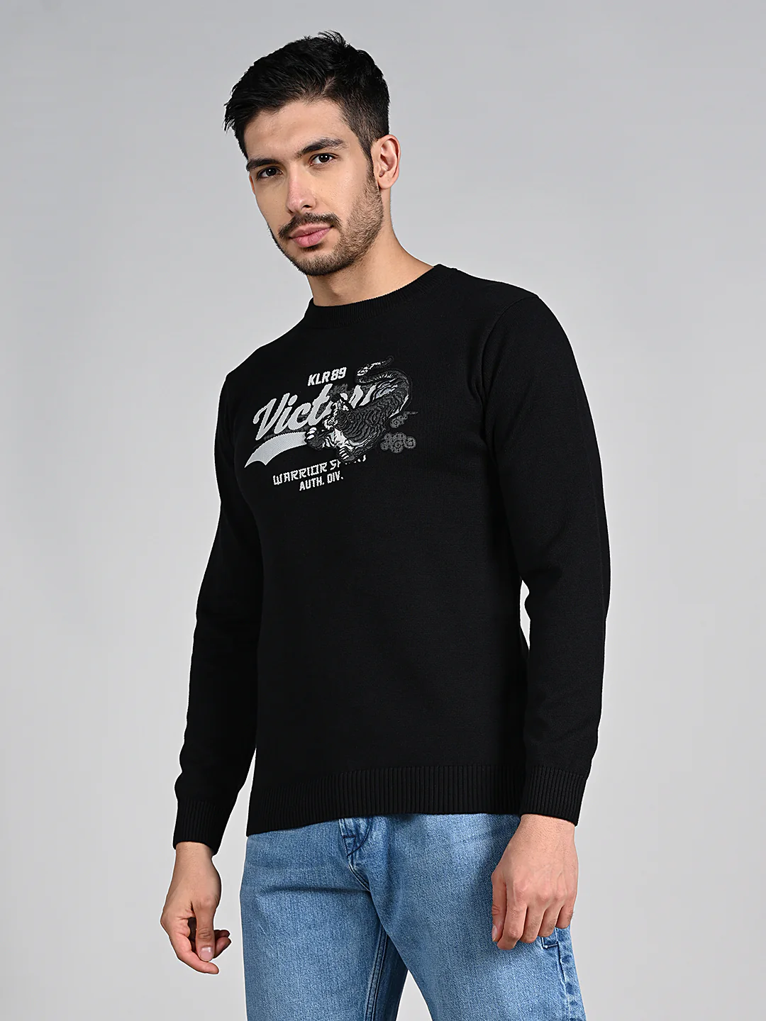 Killer Men Black Printed Flat Knits - Image 5