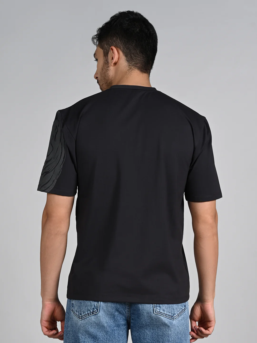 Killer Men Black Printed Round Neck T-Shirts - Image 7