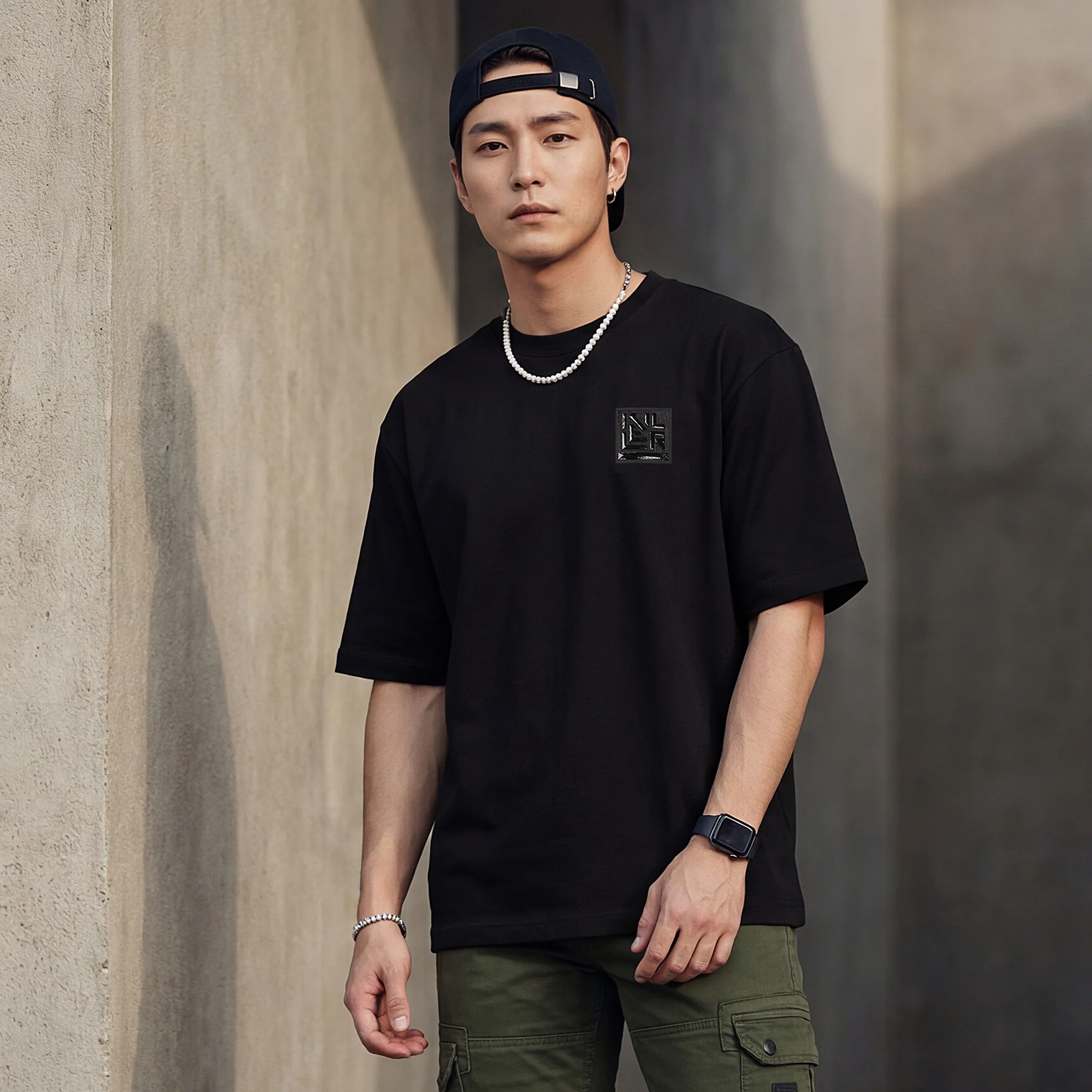 Killer Men Black Printed Slim Fit T-Shirt - Image 2