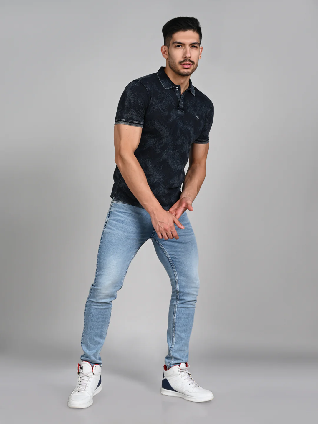 Killer Men Black Printed Slim Fit T-Shirt - Image 3