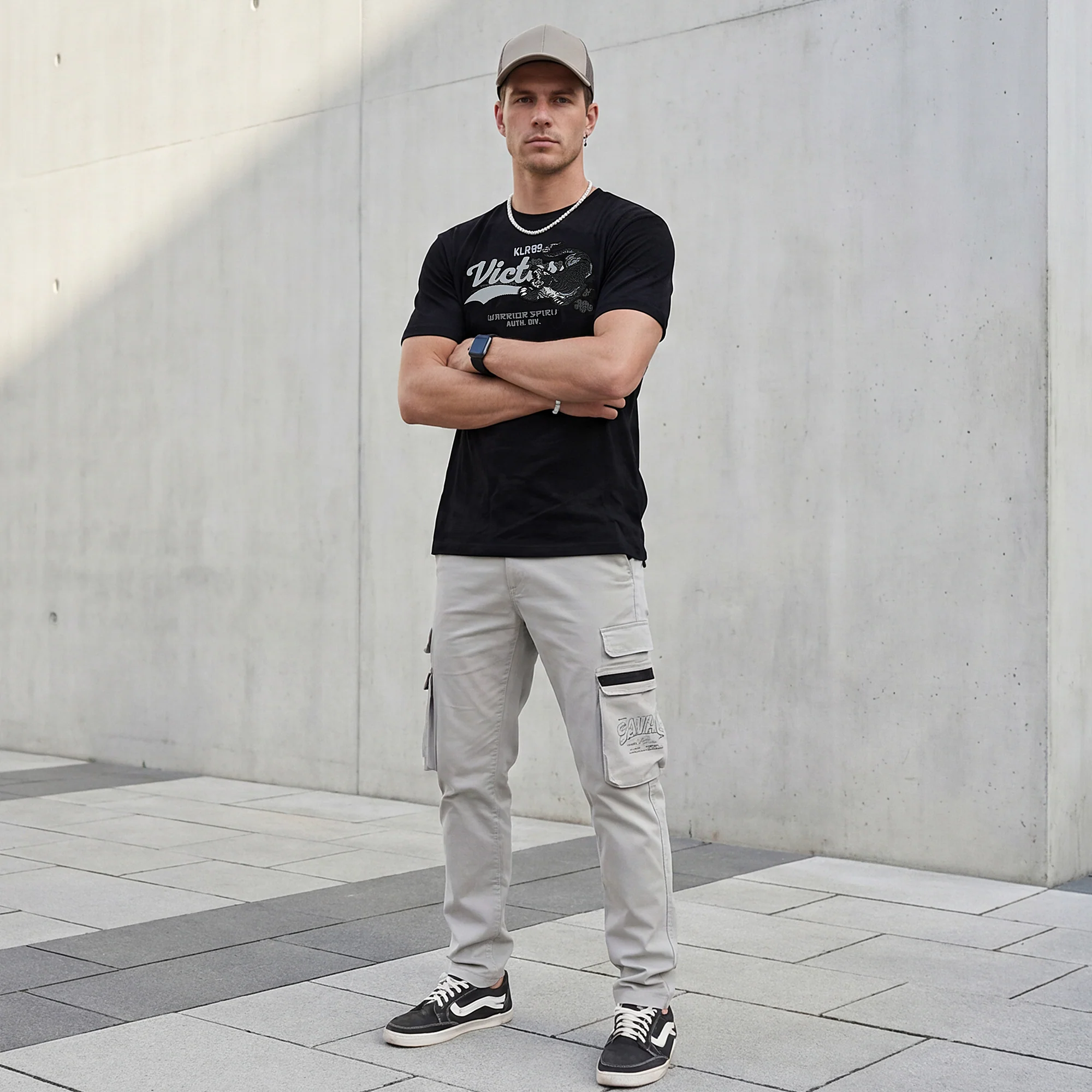 Killer Men Black Printed Slim Fit T-Shirts