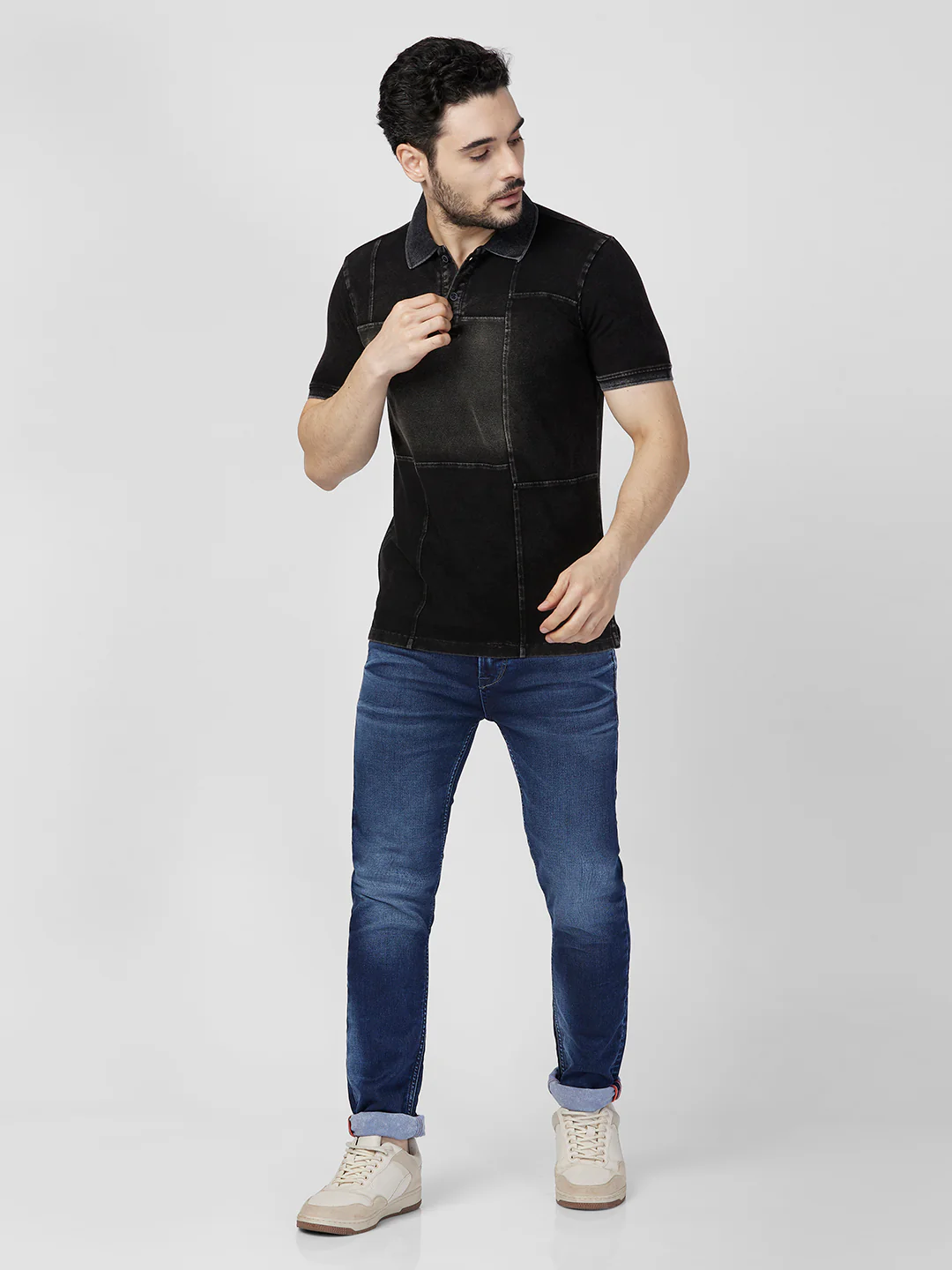 Killer Men Black Printed Slim Fit T-Shirts - Image 4