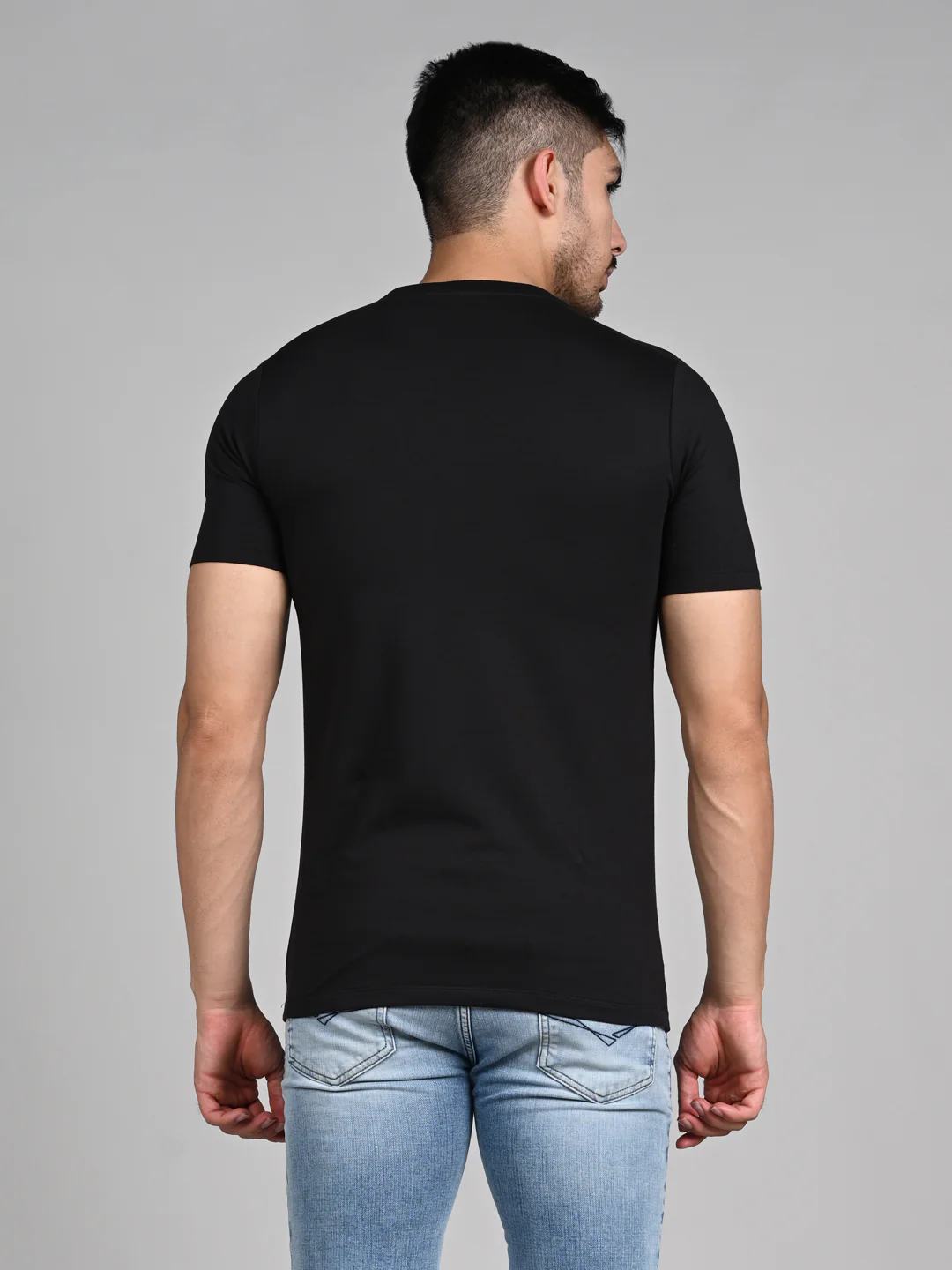 Killer Men Black Printed Slim Fit T-Shirts - Image 7