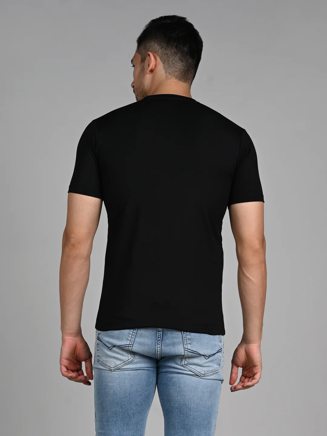 Killer Men Black Printed Slim Fit T-Shirts - Image 7
