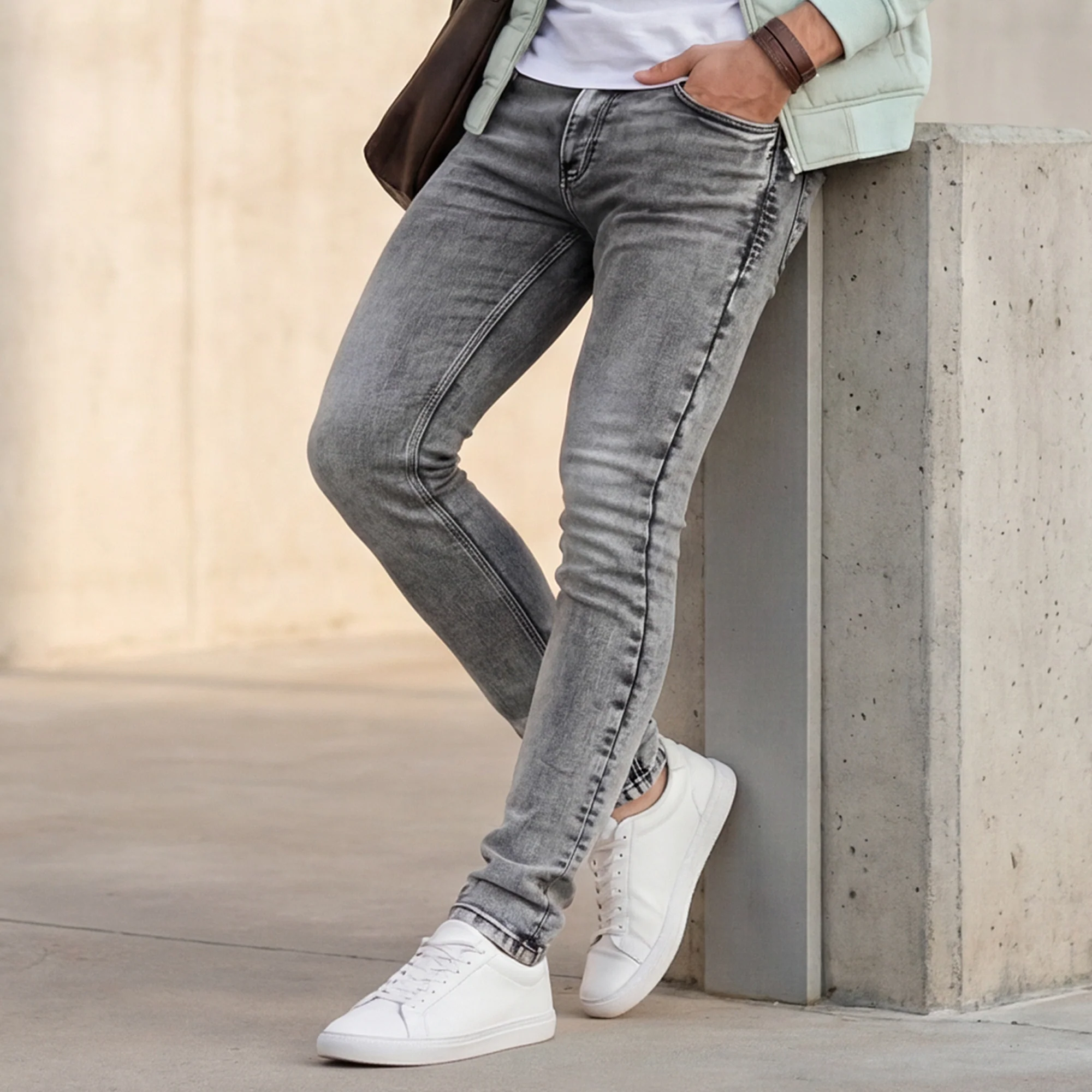 Killer Men Black Skinny Fit Jeans - Image 2