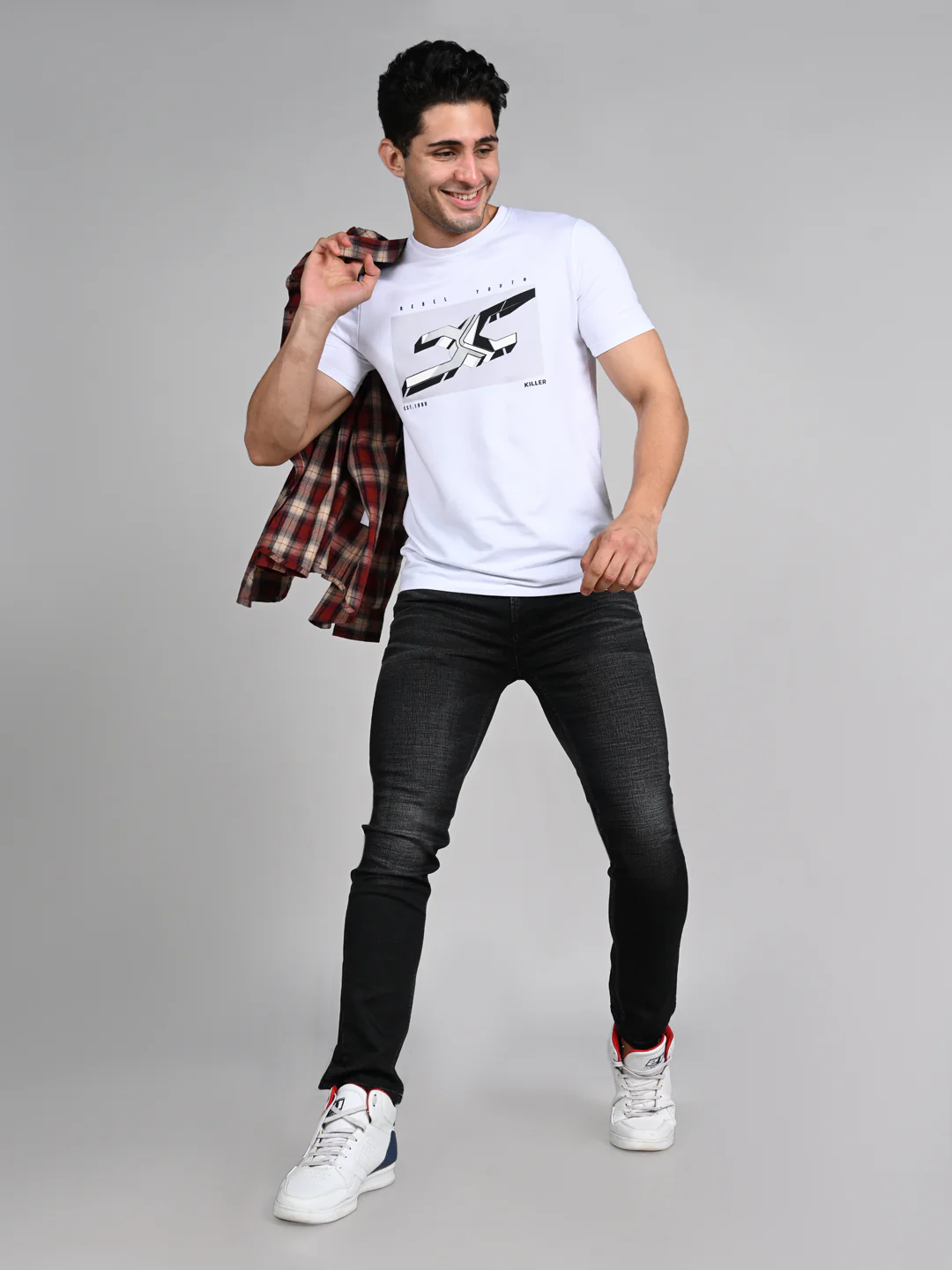 Killer Men Black Skinny Fit Jeans - Image 3