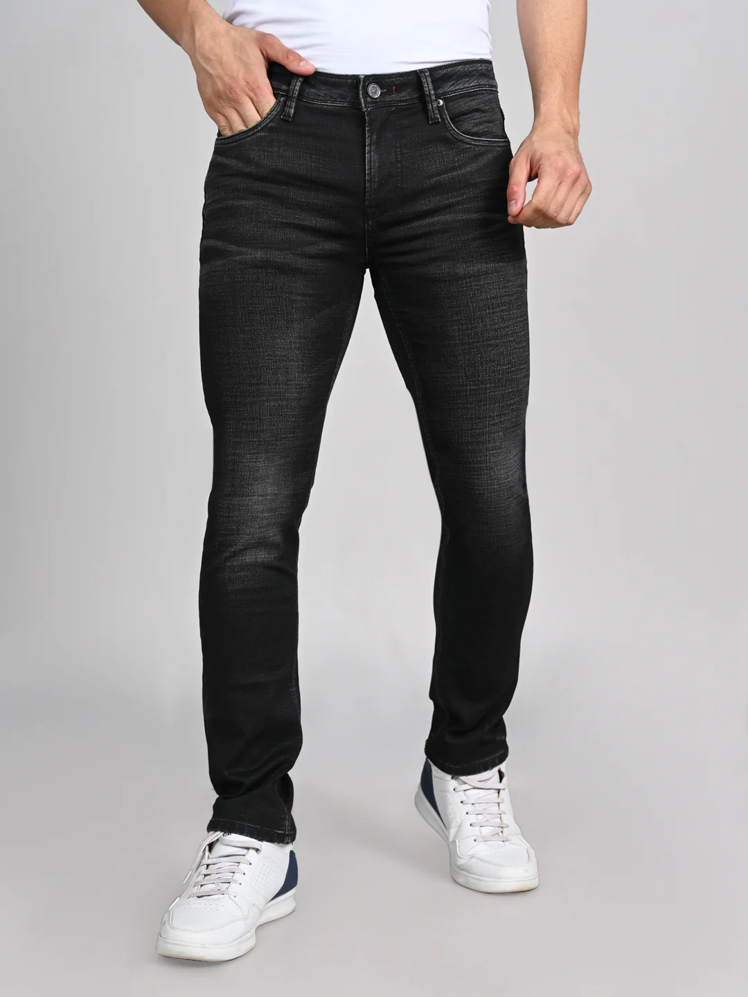 Killer Men Black Skinny Fit Jeans - Image 4