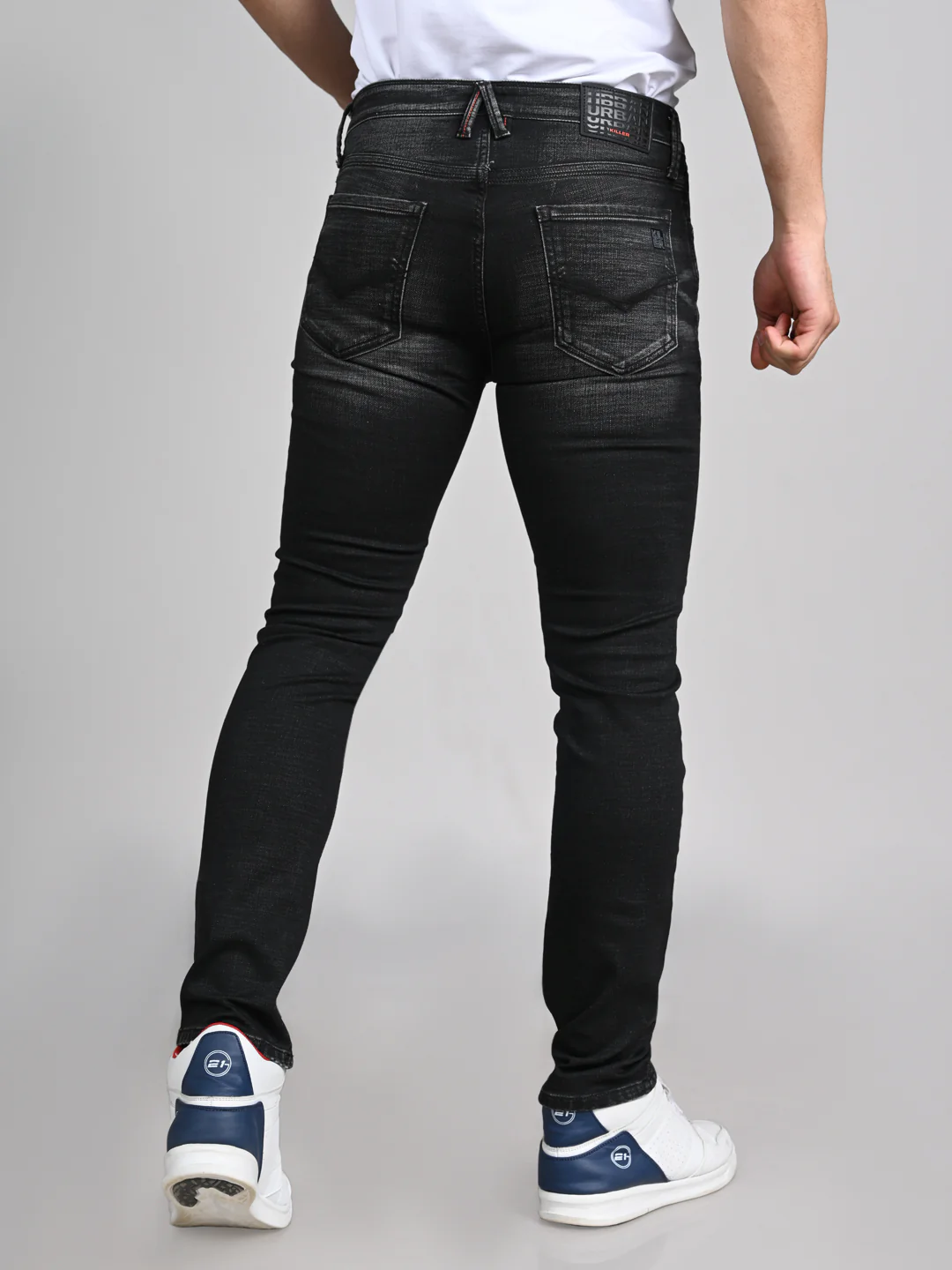 Killer Men Black Skinny Fit Jeans - Image 7
