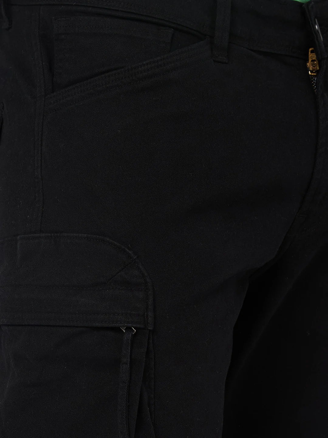Killer Men Black Solid Cargo - Image 7
