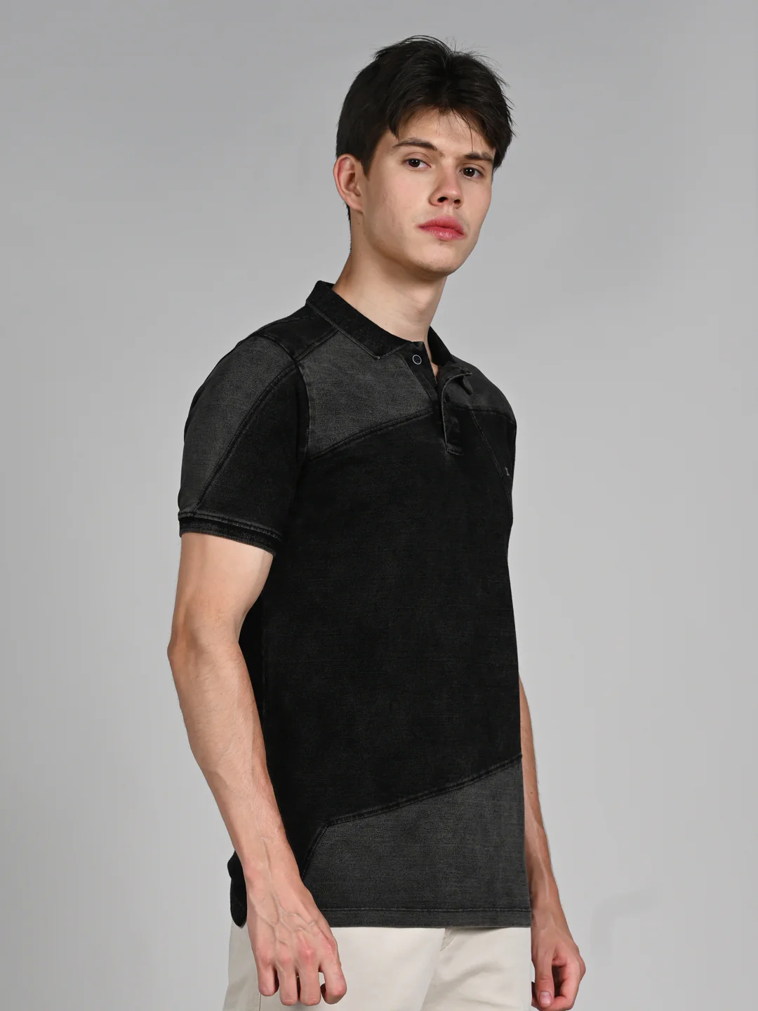 Killer Men Black Solid Slim Fit T-Shirts - Image 5