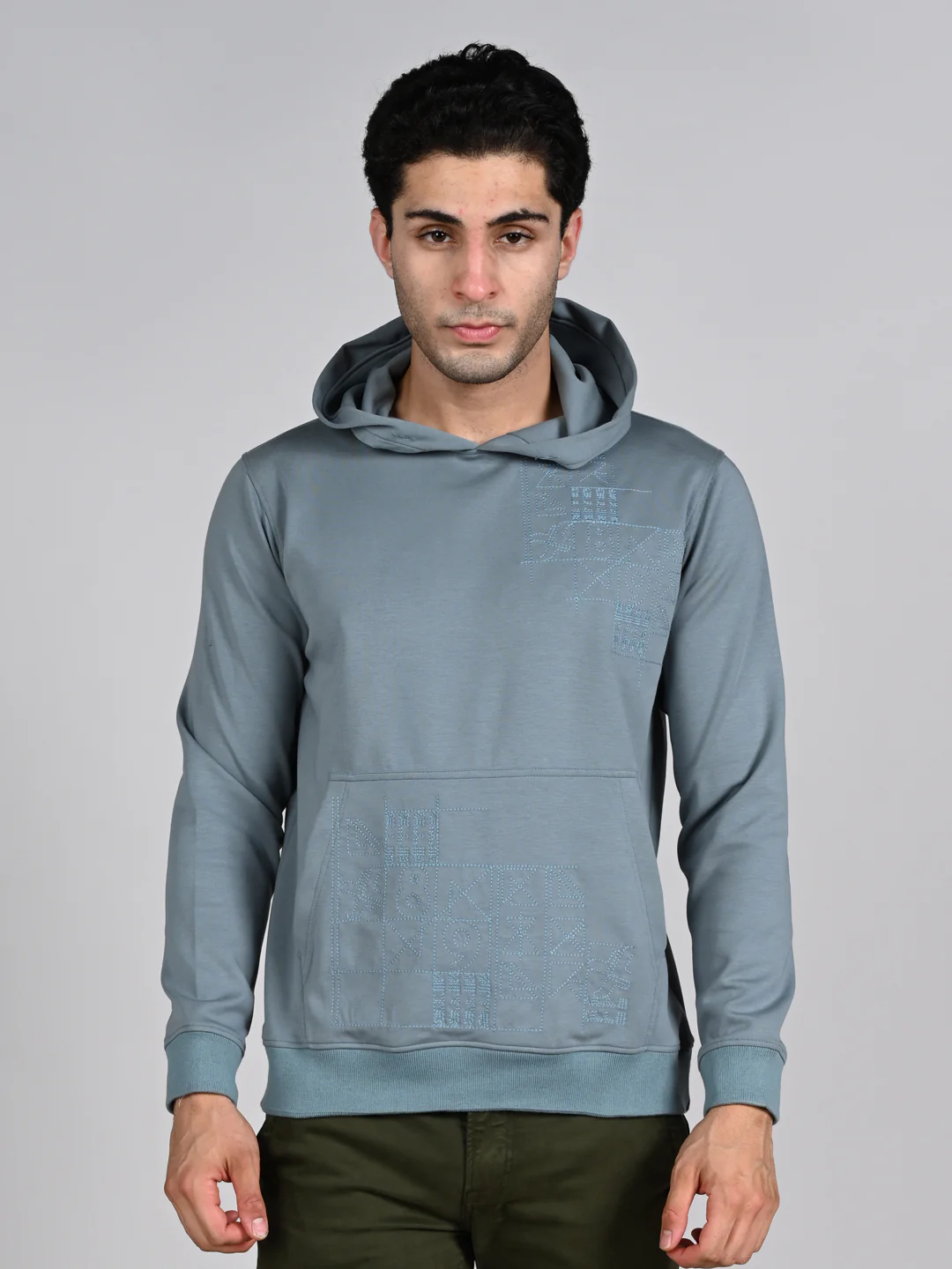 Killer Men Blue Hooded Sweat Shirts - Image 4