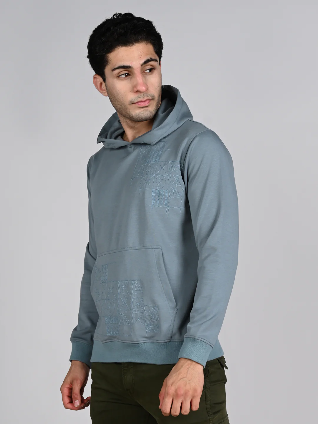 Killer Men Blue Hooded Sweat Shirts - Image 5