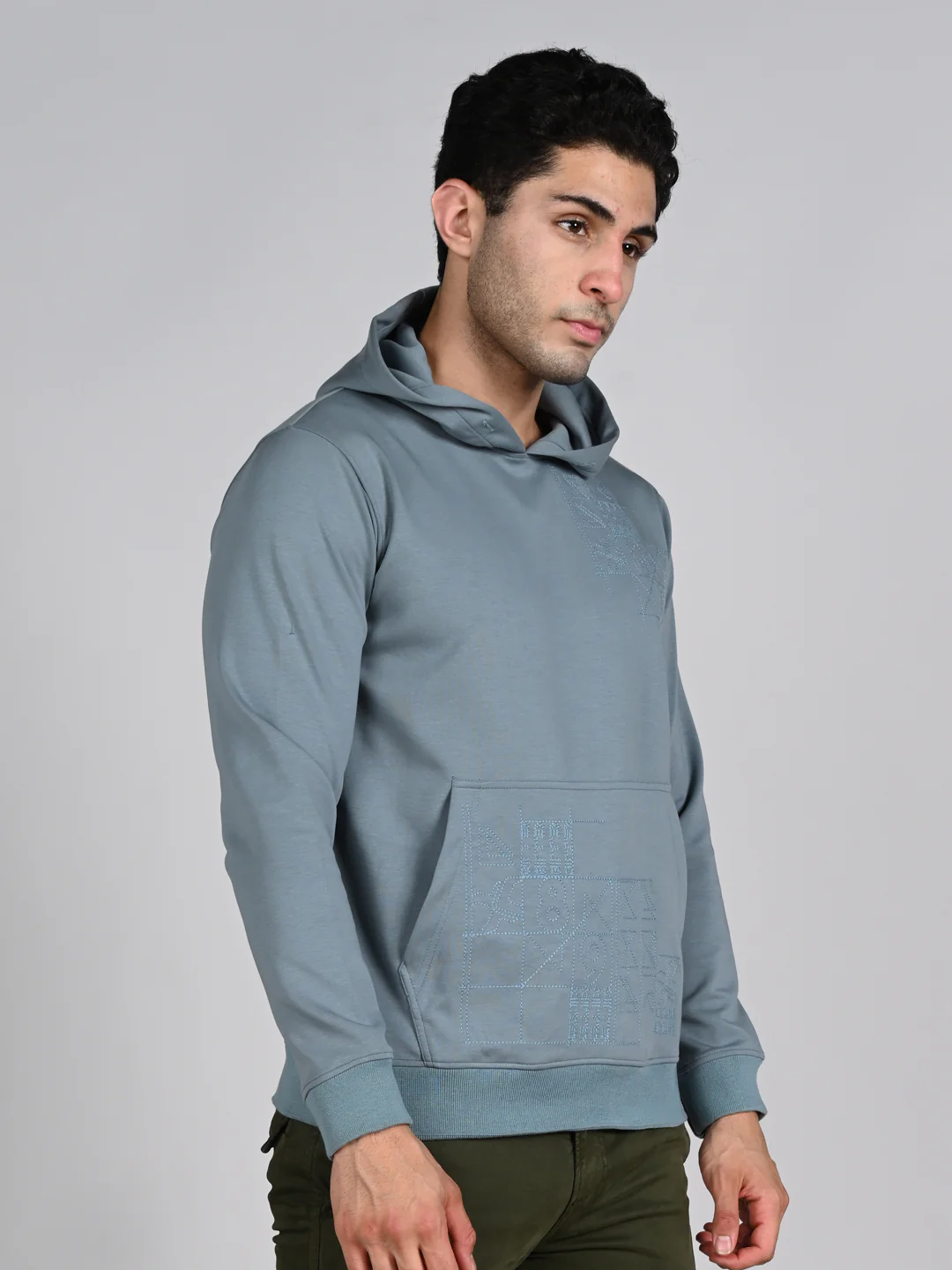 Killer Men Blue Hooded Sweat Shirts - Image 6