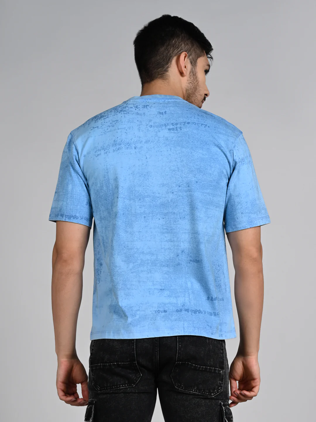 Killer Men Blue Printed Round Neck T-Shirts - Image 7