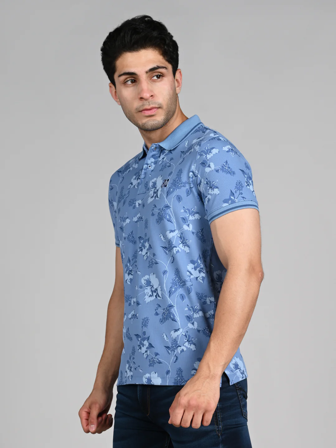 Killer Men Blue Printed Slim Fit T-Shirt - Image 6