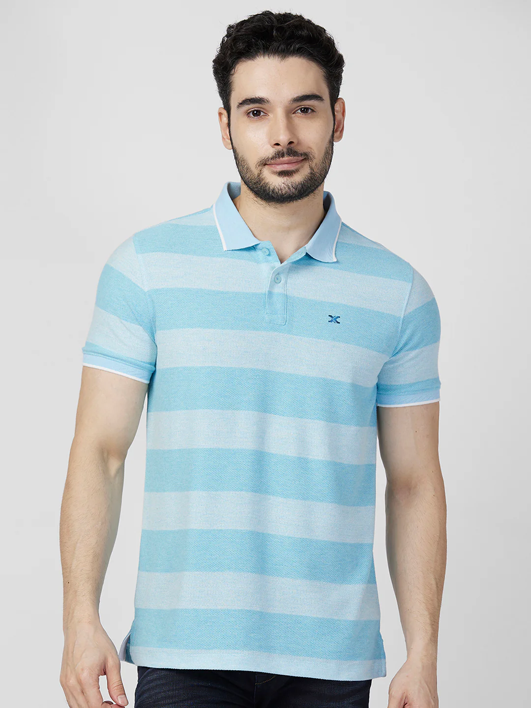 Killer Men Blue Printed Slim Fit T-Shirts - Image 3