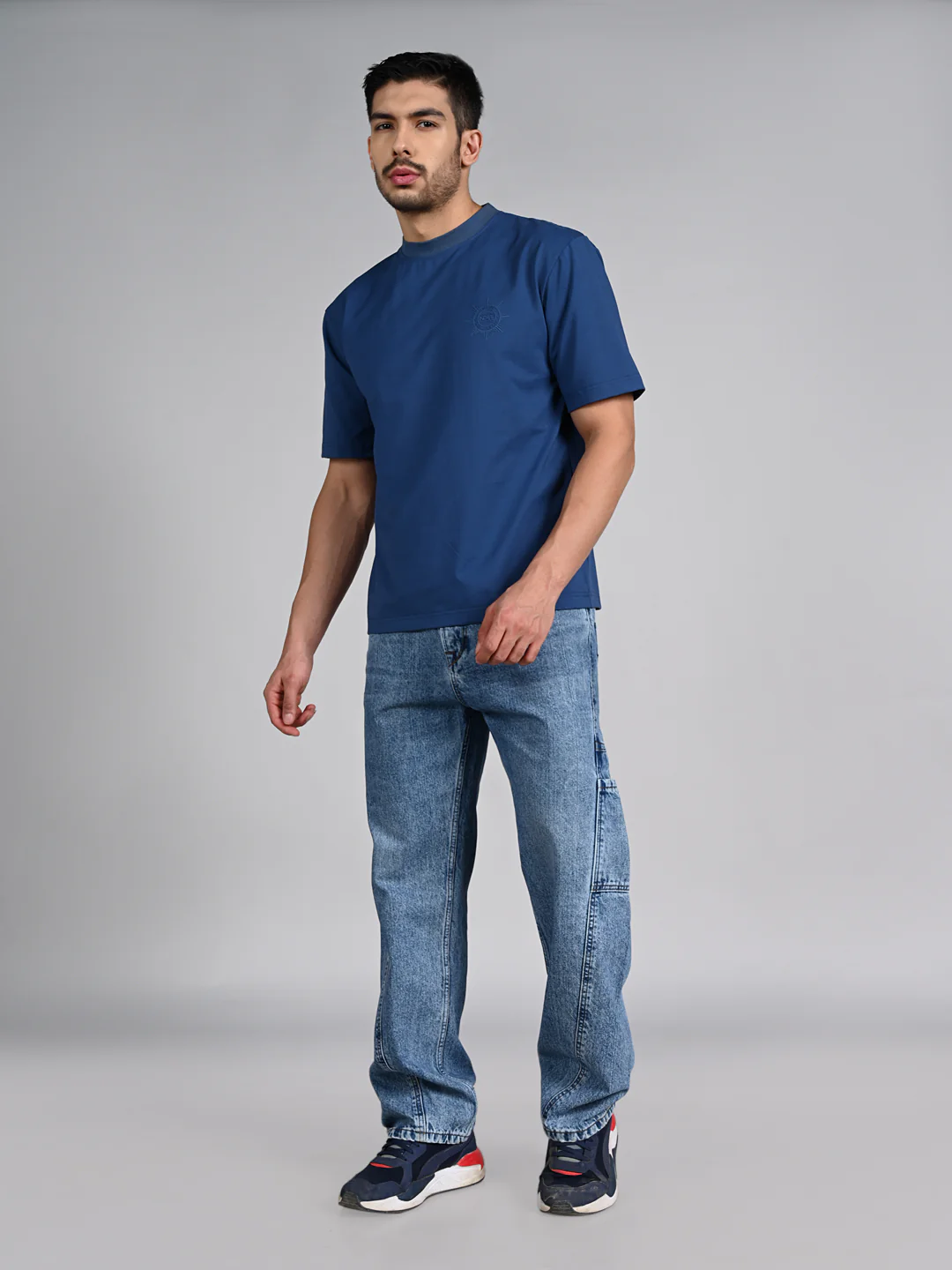 Killer Men Blue Round Neck T-Shirts - Image 3