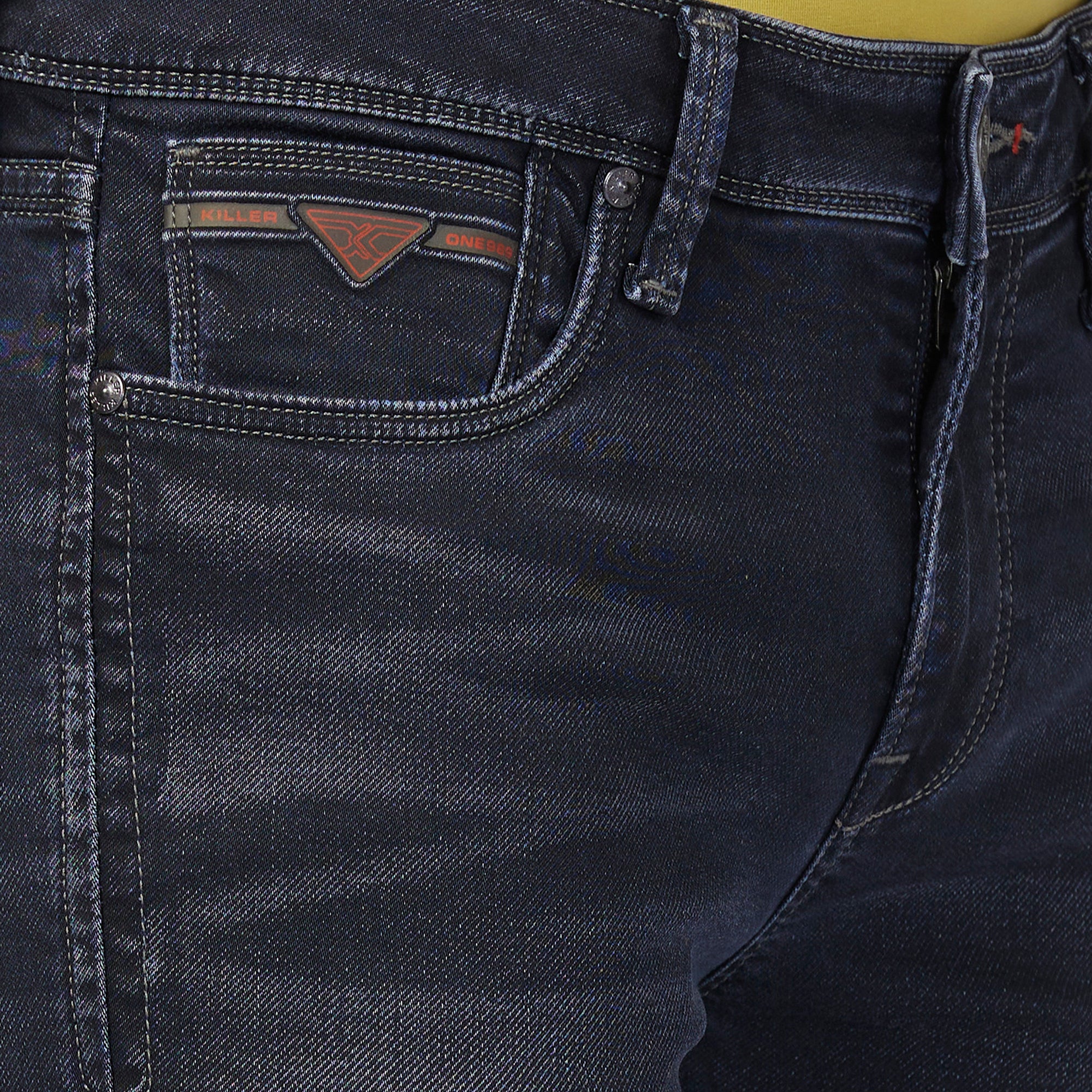 Killer Men Dark Blue Slim Fit Jeans - Image 6