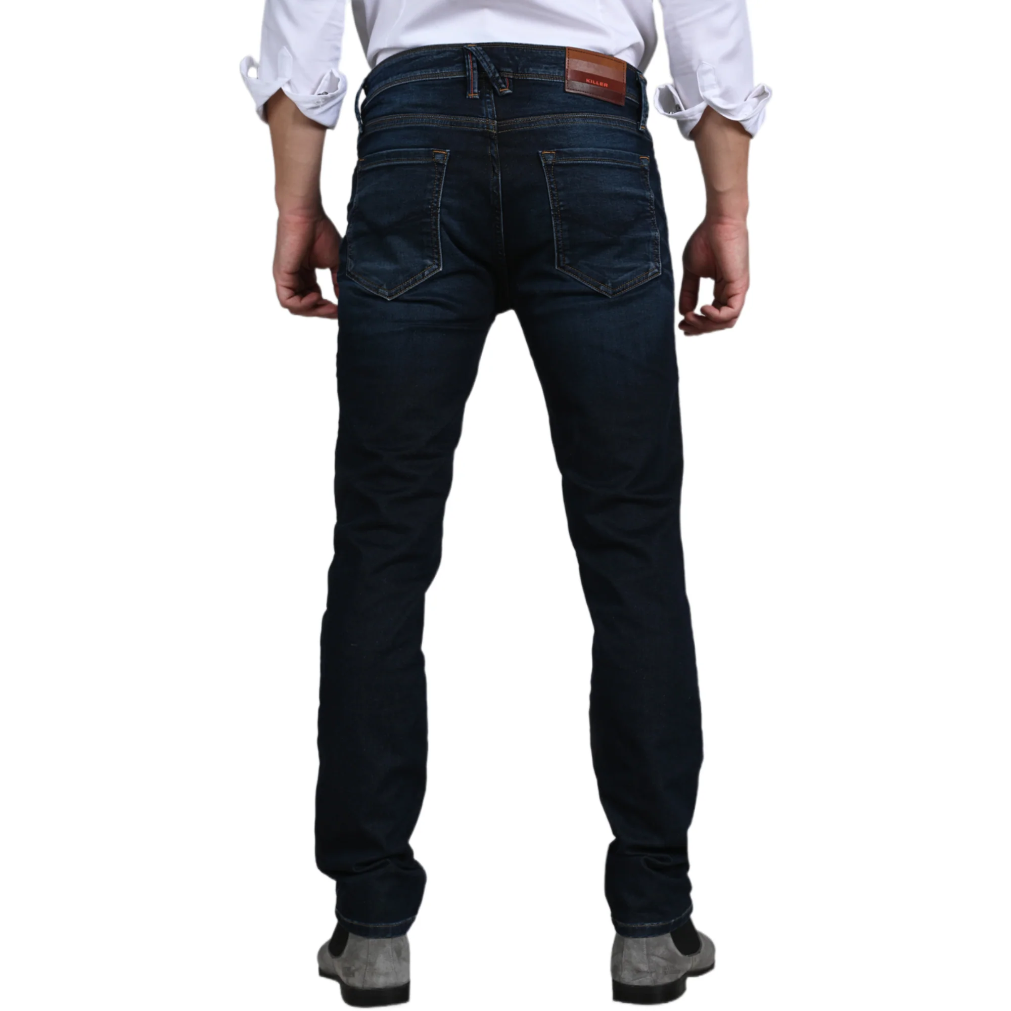 Killer Men Dark Blue Slim Fit Jeans - Image 7