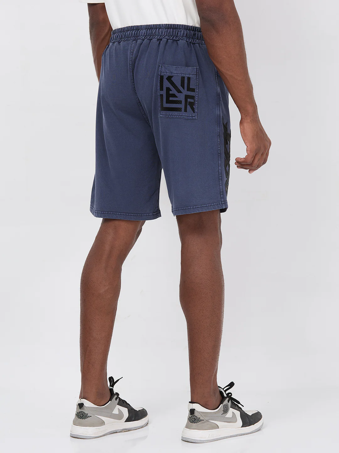 Killer Men Blue Solid Shorts - Image 3