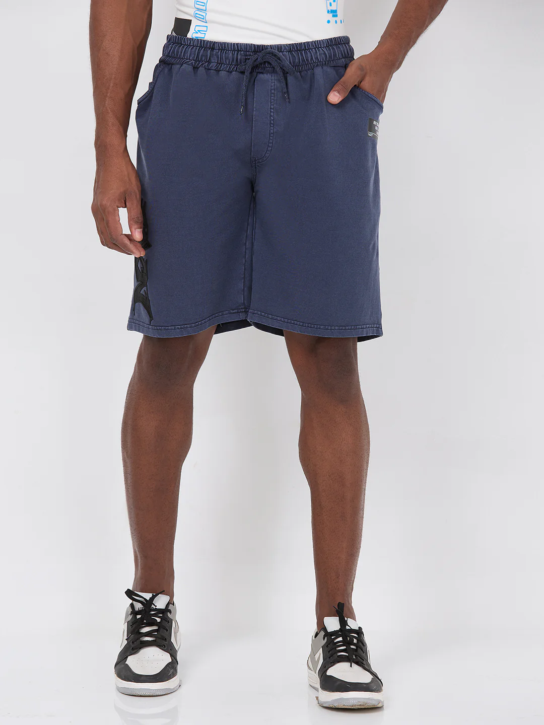 Killer Men Blue Solid Shorts - Image 5
